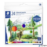 Színes ceruza készlet, hatszögletű, STAEDTLER "146 C", 24 különböző szín