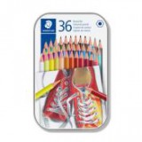 Színes ceruza készlet, hatszögletű, STAEDTLER, 36 különböző szín [36 db]