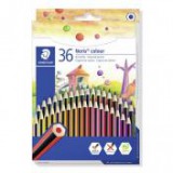 Színes ceruza készlet, hatszögletű, STAEDTLER "Noris Colour 185", különböző szín [36 db]