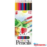 Színes ceruza készlet, hatszögletű Süni Ico 12 klf. szín