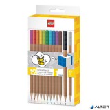 Színes ceruza készlet, LEGO, 12 különböző szín
