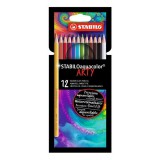 Színes ceruza STABILO Aquacolor hatszögletû 12 darabos