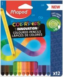 Színes ceruzakészlet 12 db-os, Maped Color Peps INFINITY, háromszög test