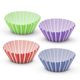 Színes-csíkos muffinpapír szett 100db 57168A