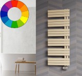 Színes elektromos radiátor - Cordivari Kelly Flat DX Electric 500x864 matt bézs design törölközőszárító 500W fűtőbetéttel. Rendelhető fekete piros kék sárga zöld barna lila narancs drapp színben