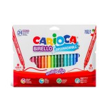 Színes filctoll szett kétféle fejjel 24 db-os - Carioca