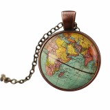 Színes földgömb nyaklánc