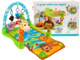 Színes Játszószönyeg-Dallamokkal-Állatfigurákkal-Biztonsági Tükörrel
