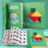 Színes Mágneses Tangram Készlet Gyerekeknek