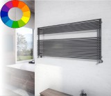 Színes radiátor - Cordivari Lucy 18 Wide 1200x400 grafitszürke design törölközőszárító