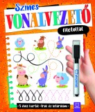 Színes vonalvezető filctollal