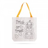 Színezhető ajándéktáska - halloweeni tök - 4 filccel