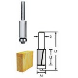 Szintbemaró csapágyas kés, befogó: 6 átmérő: 12,7 munkahossz: 26