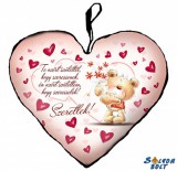 Szív alakú párna, Te azért születtél, maci szívekkel