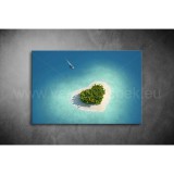 Szív Sziget Vászonkép 107 tm-107