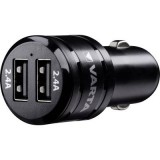 Szivargyújtó USB gyorstöltő adapter 2 USB aljzattal 12V/5V (max.) 2.4A Varta Power-Fast 57931101401 (57931)