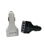 Szivargyújtós gyorstöltő 12-24V 3A - 4USB aljzat