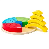 Szivárvány egyensúlyozó fa játék - Woodyland