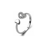 SZÍVES EZÜST GYŰRŰ