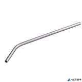 . Szívószál, egyenes, fém, 6 db-os, 24 cm