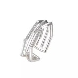 SZÖGLETES - EZÜST GYŰRŰ