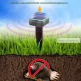 Szolár kártevő riasztó, csapda, leszúrható