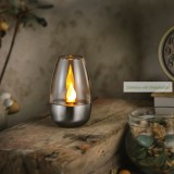 Szolár lámpa - gyertya - lángeffekt