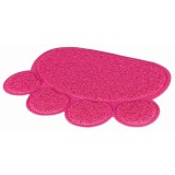 .Szőnyeg Macska wc-hez, PVC, tappancs forma, 40x30cm, pink Trixie Macska wc-hez szőnyeg PVC tappancs forma 40x30cm pink