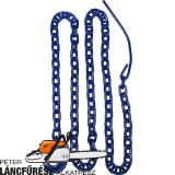 Szorítólánc V.:6mm H.:2,5m S.:100 megengedett vonóerő 3250 kg, minőség 100 blau