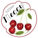 Szörp cimke Meggy 5 db/csomag
