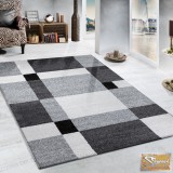 Szőtt szőnyeg, fekete-szürke