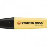 Szövegkiemelő, 2-5 mm, STABILO "Boss", pasztell sárga