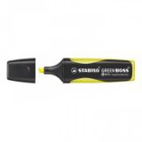 Szövegkiemelő, 2-5 mm, STABILO "Green Boss", sárga