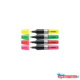 Szövegkiemelõ 2-5mm, hengeres test Stabilo Luminator narancs