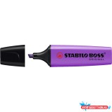 Szövegkiemelõ 2-5mm, vágott hegyû, STABILO Boss original lila
