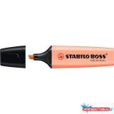 Szövegkiemelõ 2-5mm, vágott hegyû, STABILO Boss original Pastel barack