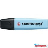 Szövegkiemelõ 2-5mm, vágott hegyû, STABILO Boss original Pastel jeges kék