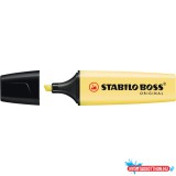 Szövegkiemelõ 2-5mm, vágott hegyû, STABILO Boss original Pastel vanília