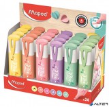 Szövegkiemelő display, 1-5 mm, MAPED "Fluo Peps Flex Pastel", pasztell szín