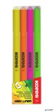 Szövegkiemelő készlet, 0,5-3,5 mm, KORES, 4 különböző szín