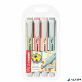 Szövegkiemelő készlet, 1-4 mm, STABILO "Swing cool NatureCOLORS", 4 különböző szín