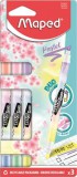 Szövegkiemelő készlet, 1-5 mm, kétvégű, MAPED Fluo Peps Duo, 6 különböző pasztell szín (IMA734128)
