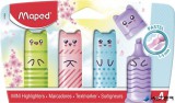 Szövegkiemelő készlet, 1-5 mm, MAPED "Mini Pastel", 4 különböző pasztell szín