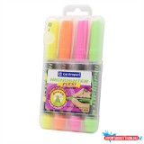 Szövegkiemelõ készlet, 1-5mm, rugalmas vágott hegyû, Centropen 8542, 4 különféle szín