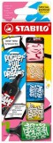 Szövegkiemelő, készlet, 2-5 mm, STABILO, Boss Mini Snooze One, 6 különböző szín (TST070630)