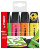 Szövegkiemelő készlet, 2-5 mm, STABILO "BOSS original", 4 különböző szín