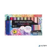 Szövegkiemelő készlet, 2-5 mm, STABILO "BOSS original NatureCOLORS Wildflowers", 10 különböző szín