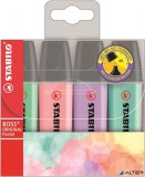Szövegkiemelő készlet, 2-5 mm, STABILO "BOSS original Pastel2", 4 különböző szín