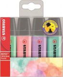 Szövegkiemelő készlet, 2-5 mm, STABILO BOSS original Pastel2, 4 különböző szín (TST7042)