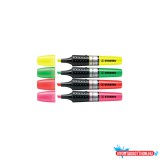 Szövegkiemelõ készlet 2-5mm, vágott hegyû STABILO Luminator, 4 különféle szín